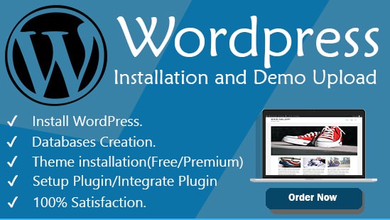 I will install WordPress theme and complete your busi...