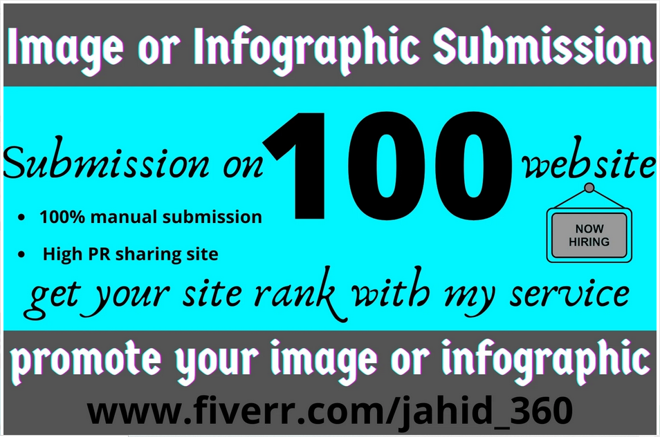 I will do image or infographic submission in top 100 ...