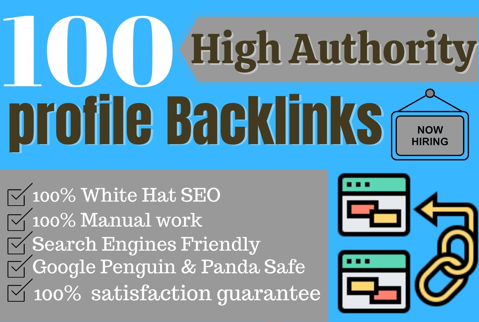 I will create 100 dofollow profile backlink DA up to ...