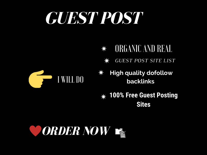 I will provide GUEST POST submission and seo Linkbuil...