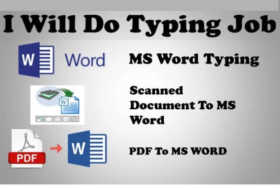 I will type and format microsoft word document for yo...