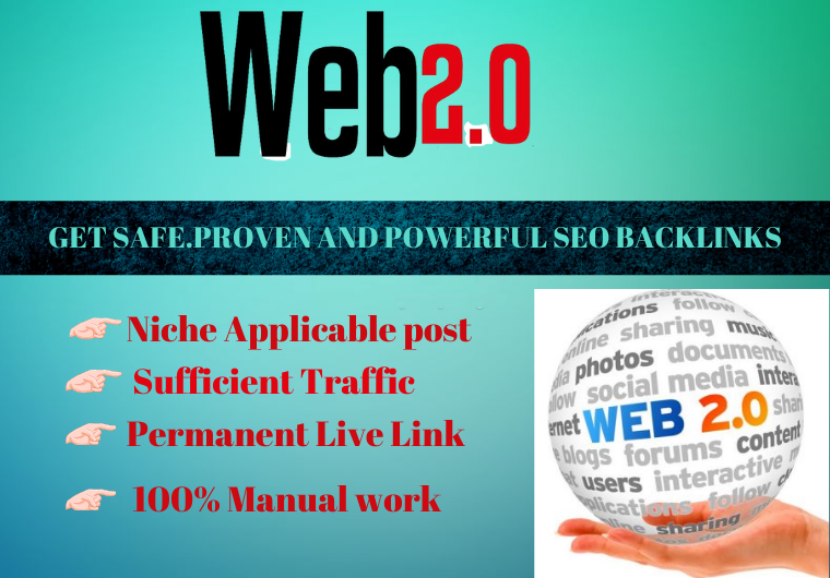 20 web 2.0 Backlinks high authority permanent link bu...