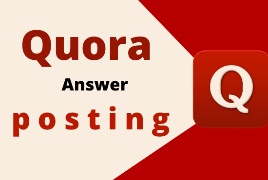 I will do promote 3 high quality quora answer with yo...