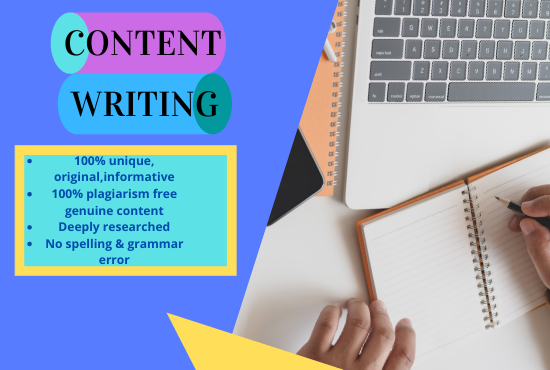 I will write 1000+ SEO friendly & plagiarism free...