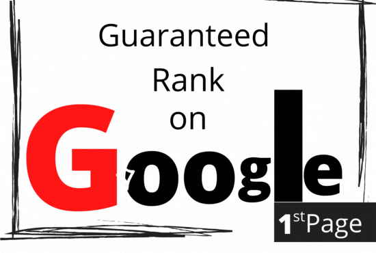 Provide guaranteed service google 1st page ranking with white hat link-building in 4 keyword 