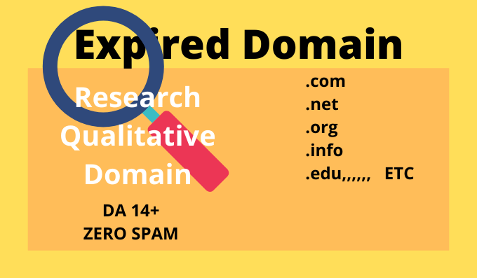 I will Research for you spam free profitable 3 Domain...