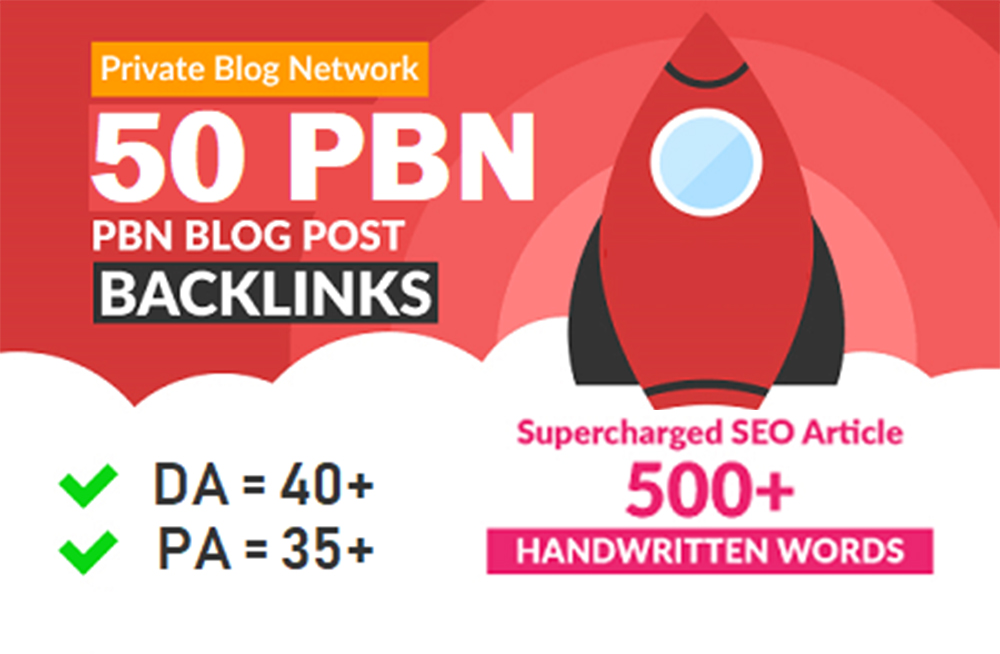 Create 50 PBN Blog Posts SEO backlinks On High DA 40+...