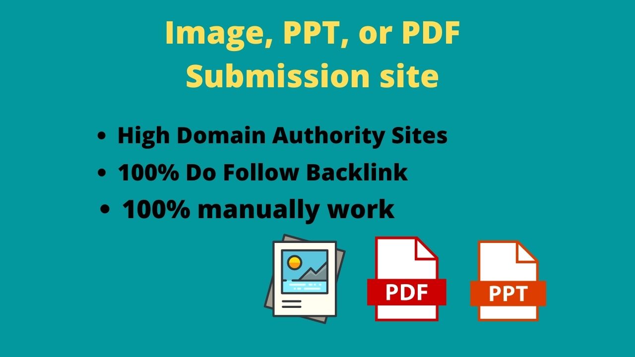 I will submit 100 manual image or PPT or PDF submissi...