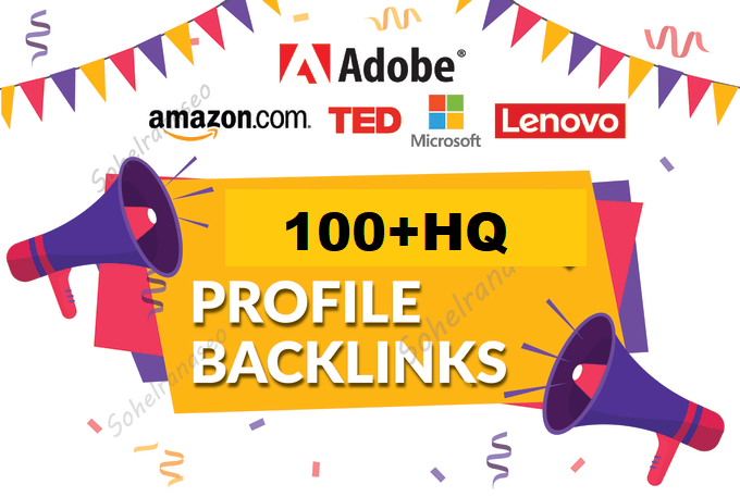 I will create HQ social media profile seo backlinks, ...