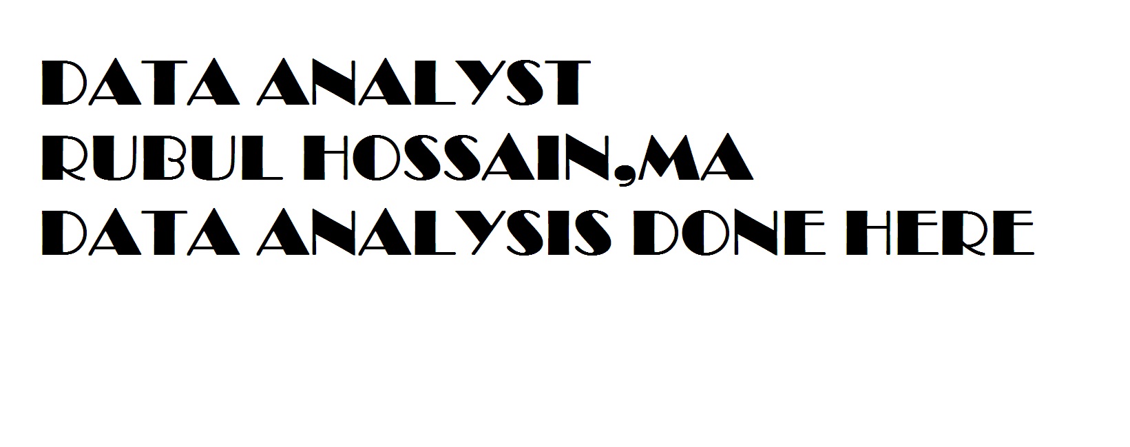 Data analysis done here for your business, your proje...
