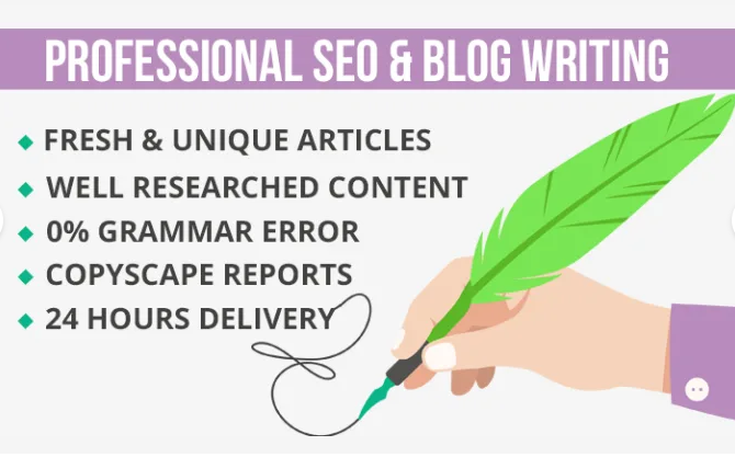 I will write SEO articles and blog posts for you on a...