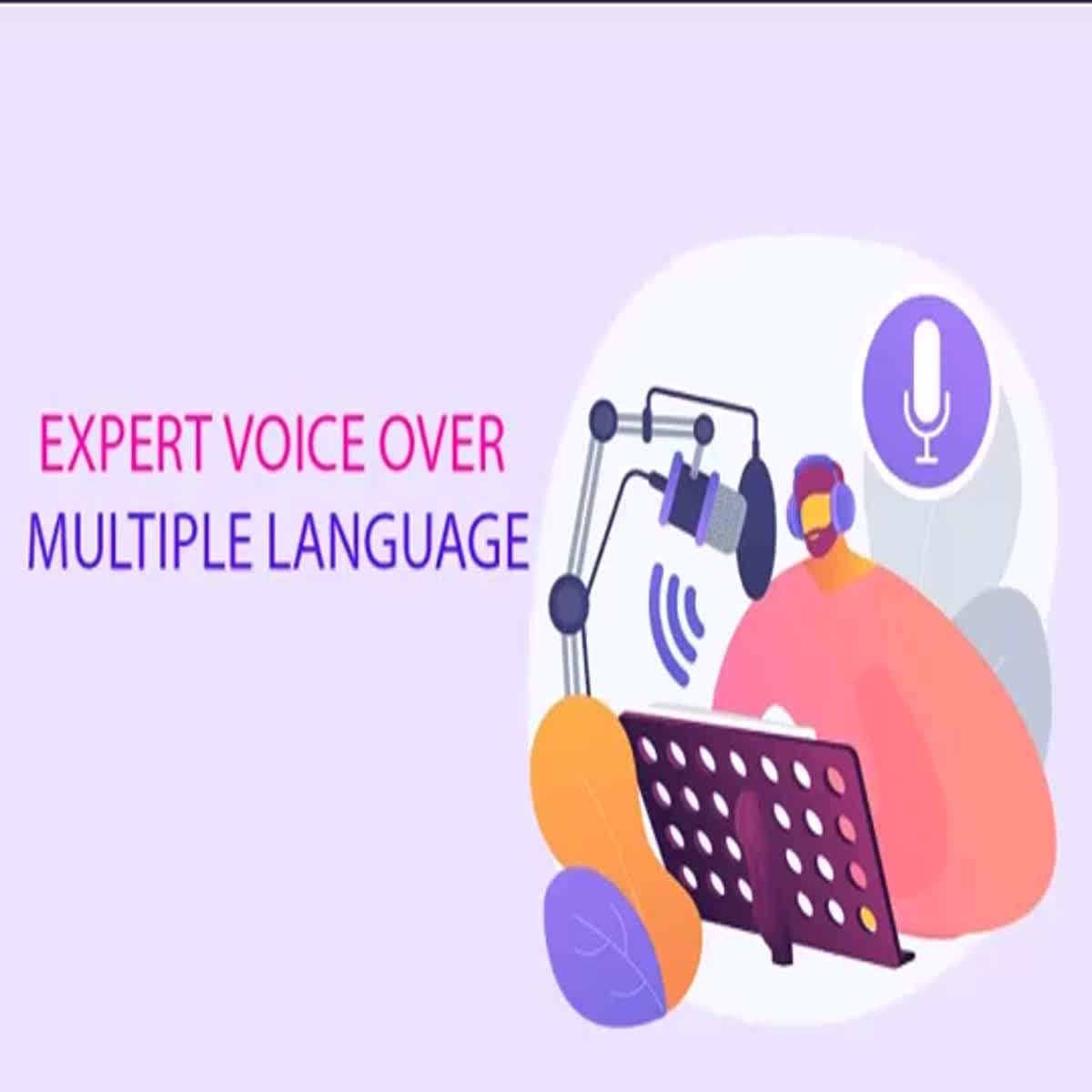 i will record you voice overs multiple languages