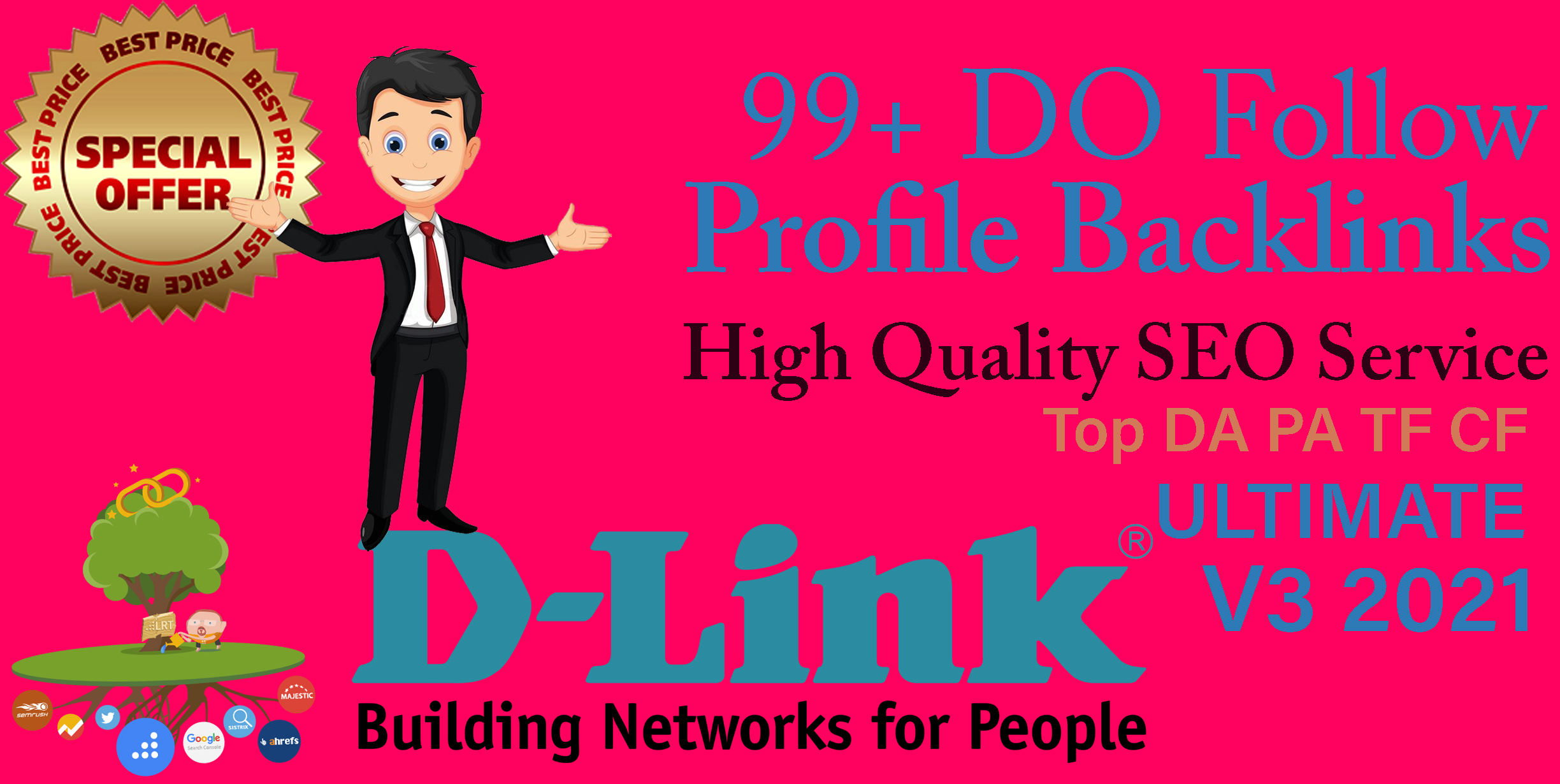 I will 150 create SEO profile backlinks with High Qua...
