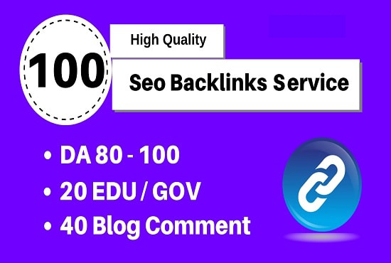 Manually create 100 SEO backlinks service white hat l...