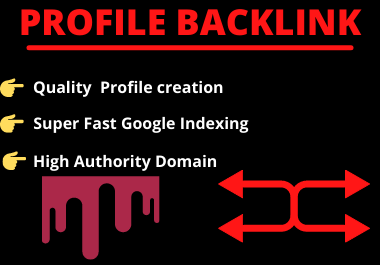 20 profile backlink High authority manual permanent d...