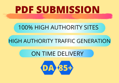 20 PDF Submission High Authority low spam score websi...