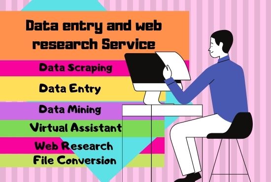 I will do fast online, offline data entry and web re...