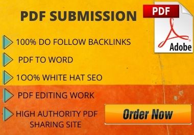 25 PDF Submission on high authority low spam score we...