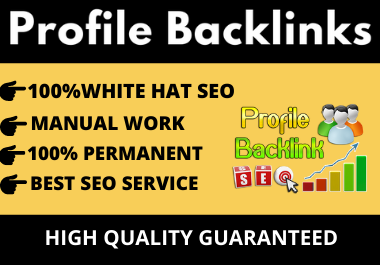 25 Profile Backlinks High Authority Website Permanent...