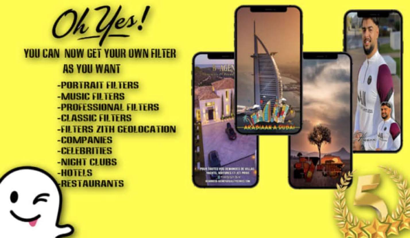 I will snap magic custom snapchat filters tailored fo...