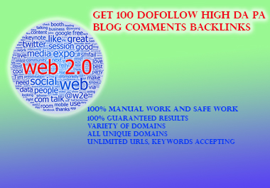 GET 160+ Web 2.O Dofollow Backlinks HQ