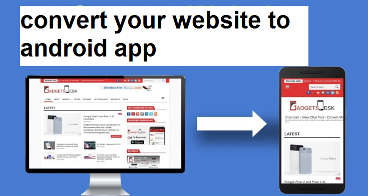 I will convert your website to android app
