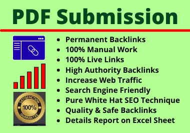 60 PDF Submission High Authority Different Site Manua...