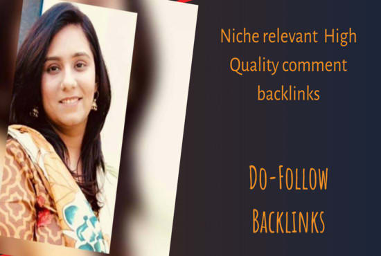 I will provide manual blog comment backlinks accordin...