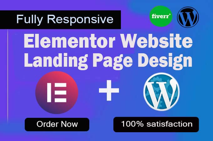 I will design elementor pro wordpress website or land...