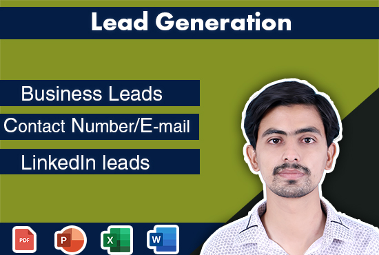 I will do provide you business2business lead generati...