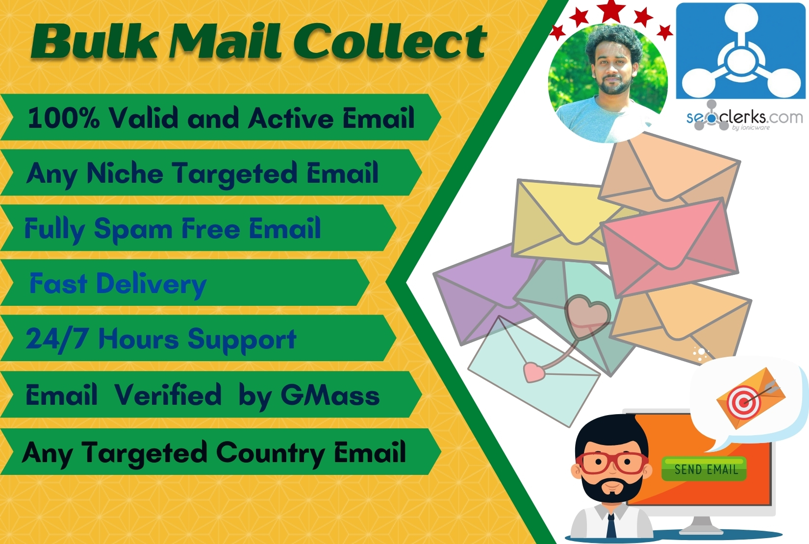 I will send 5k Active and Niche targeted Bulk email l...