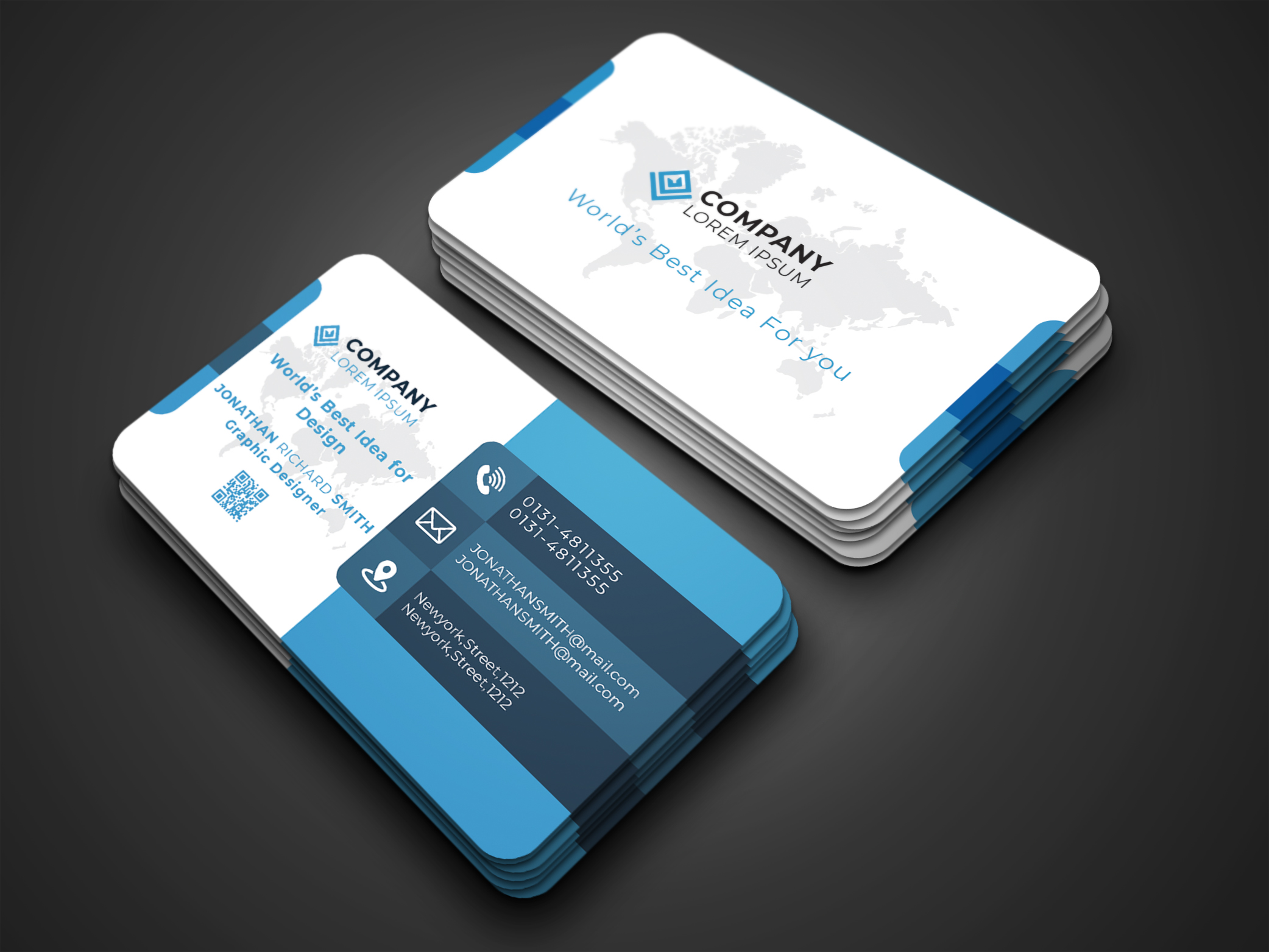 I will create professional business card design 1 day...