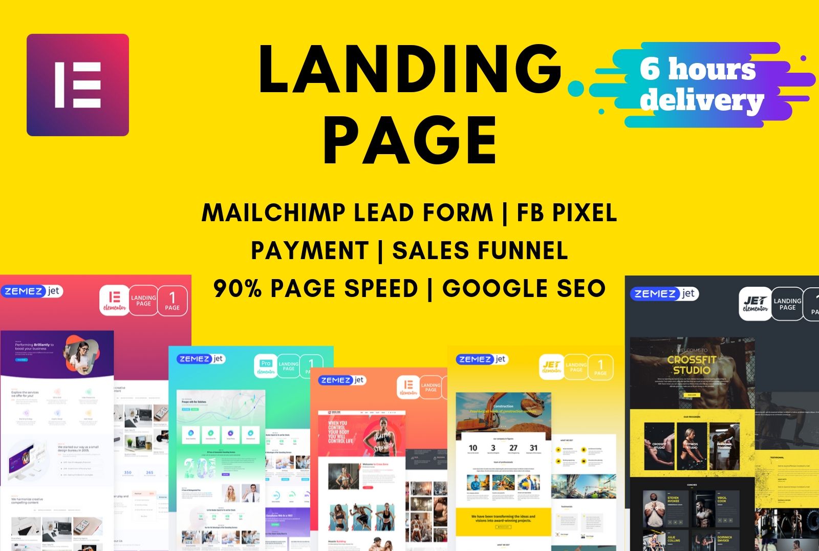 I will design wordpress website, landing page using ...
