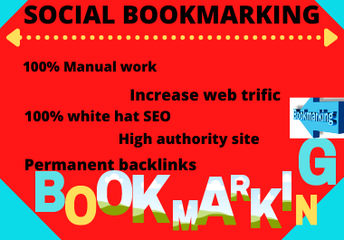 20 social bookmarking High Quality backlinks & im...