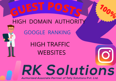 10 High authority Guest Post unique content must rank...