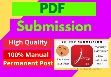 40 PDF Submission High Authority Permanent Dofollow B...