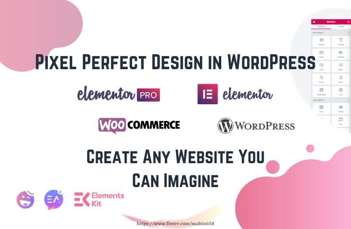 I will be your elementor expert for wordpress website...
