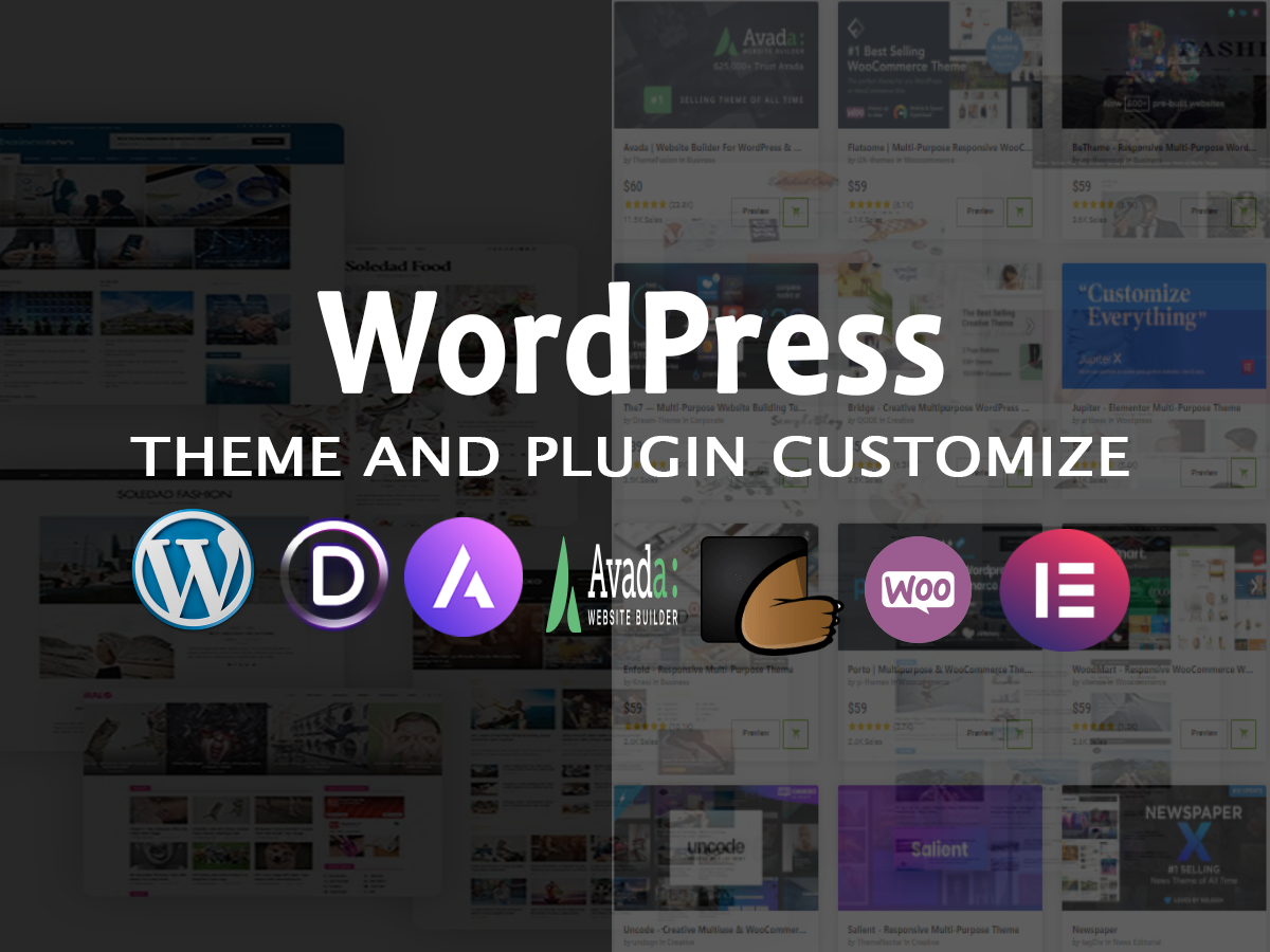 WordPress Premium and free theme customization or Wor...