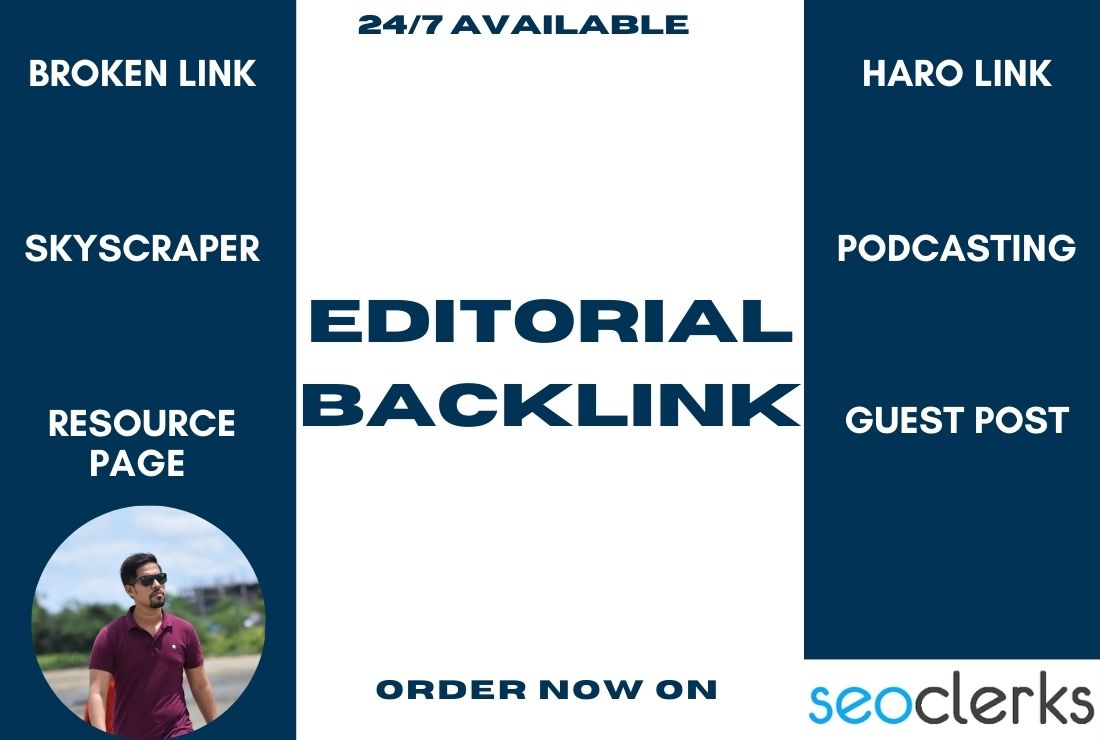 Build SEO editorial backlink for your website from hi...