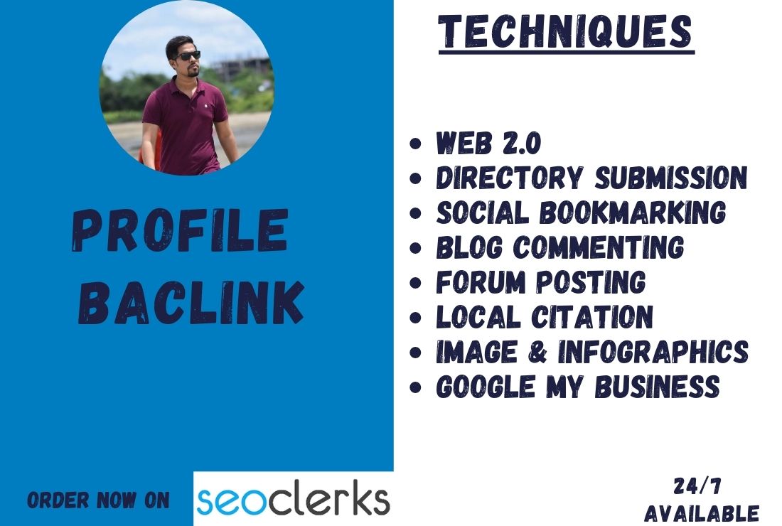 Build high authority SEO profile backlink for your we...