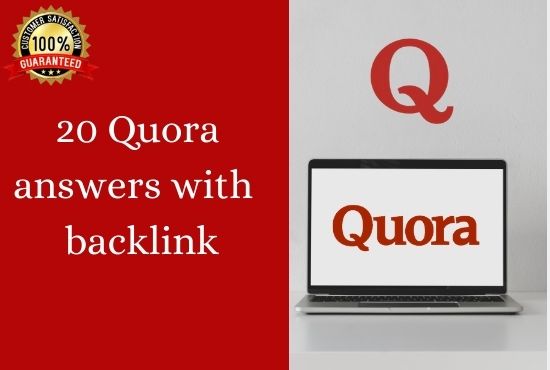 Promote your website 20 Quora answer with your keywor...