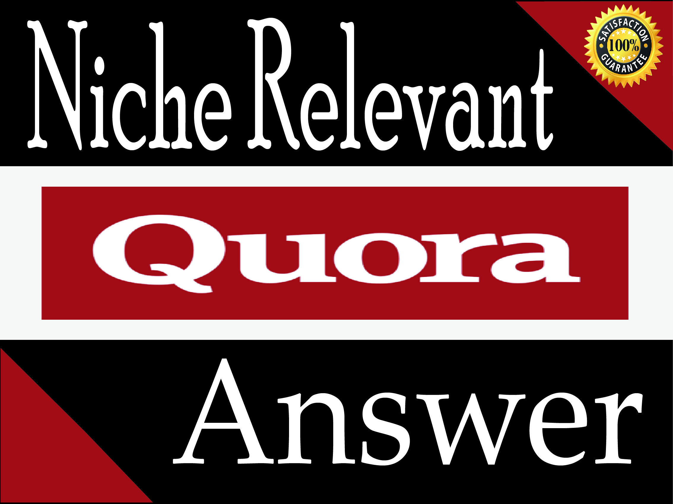 I will Provide You Niche Relevant 20 Quora answer's f...