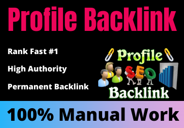 20 Profile Backlinks high authority Permanent link bu...