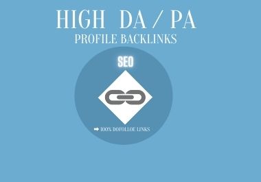 I will make manual 100 profile backlinks on high auth...