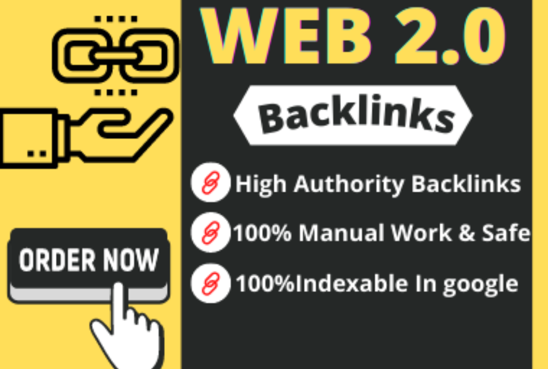 I will build 100 high authority web 2 0 or contextual...