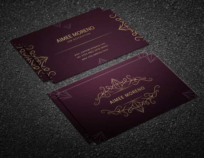 I will do luxury business cards design for you