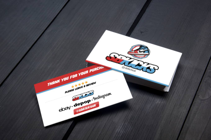 I will make a business card for your footwear or snea...