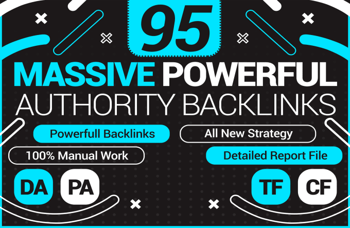 I will create 95 unique domain SEO backlinks per 100 ...