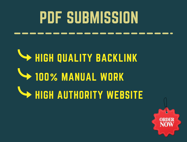 20 PDF submission high authority low spam score manua...