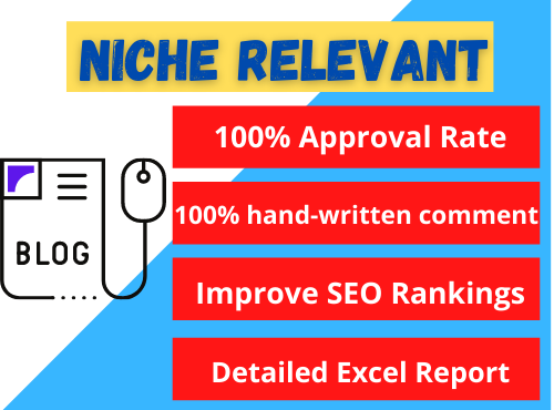 Manually do 50 Niche Relevant SEO Blog Comment Backli...